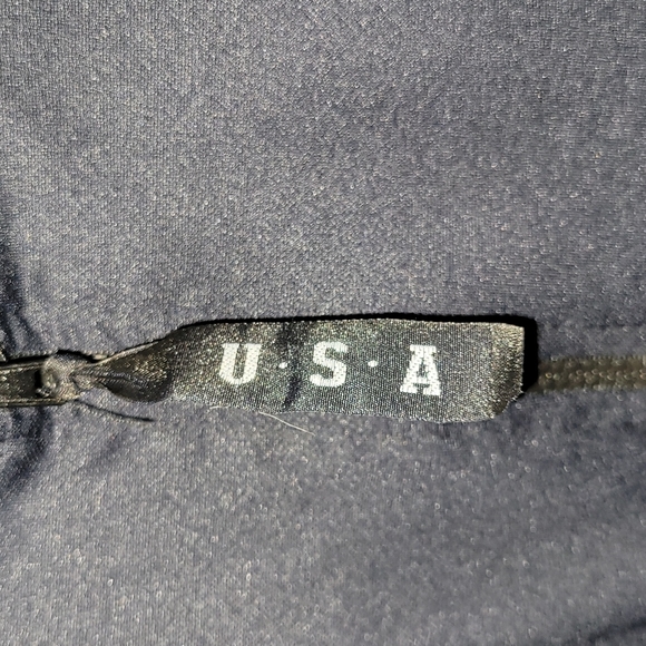 USA Olympic Committee Jacket. Made in USA.  Size 2XL. Full-zip. Navy Blue - Picture 3 of 5